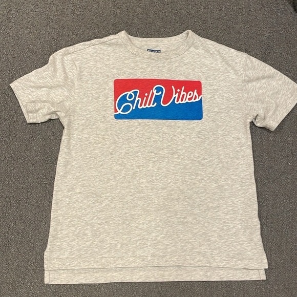 Old Navy (Popsugar X Old Navy) Graphic Drop-Tail Gender-Neutral Tee Sz M/8 - Picture 2 of 6